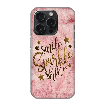 Silikonska Maskica za iPhone 16 Pro - Smile, Sparkle, Shine 242079
