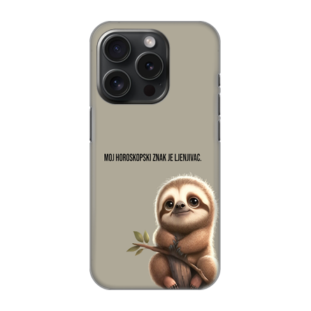 Silikonska Maskica za iPhone 16 Pro - Moj Horoskop Je Ljenjivac 242114
