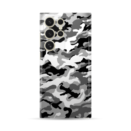 Silikonska Maskica za Galaxy S24 Ultra - Camouflage - siva 234349