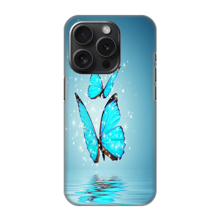 Silikonska Maskica za iPhone 16 Pro - Blue Butterfly 242196