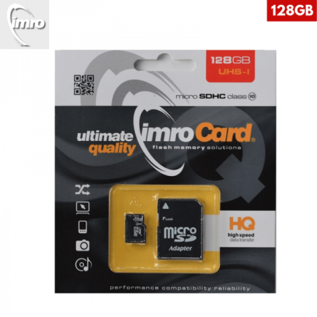 128GB – IMRO MicroSDXC Kartica s Adapterom 43054