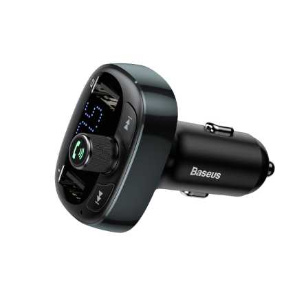 BASEUS transmiter FM T-Type Bluetooth s auto punjačem 2 x USB 3.4A 202385
