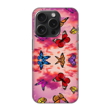 Silikonska Maskica za iPhone 16 Pro - Butterfly Sky 242203