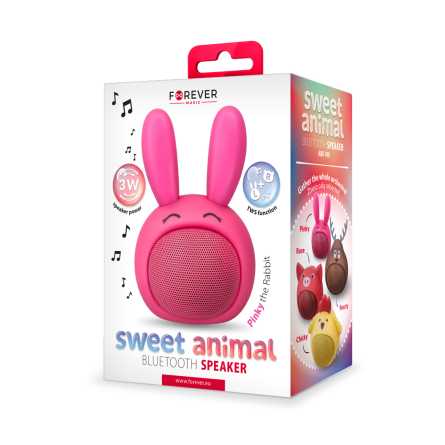 Forever Sweet Animal Rabbit Pinky ABS-100 Bluetooth Zvučnik 111379