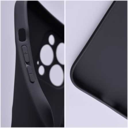 iPhone 13 Pro - Crna silikonska maskica s rupom za logo 221308