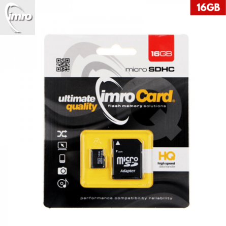 16GB – IMRO MicroSD Kartica s Adapterom 43061