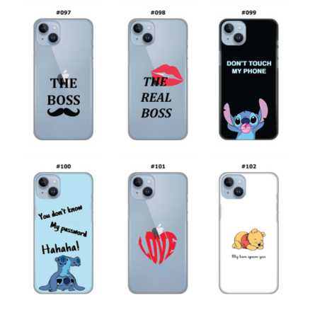 Silikonska Maskica za iPhone 14 Plus - Šareni motivi 208076