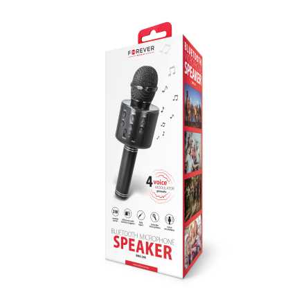 Forever Karaoke Bluetooth Mikrofon sa Zvučnikom BMS-300 - Crni 111152