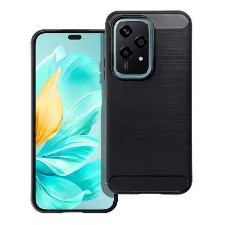 Silikonska Carbon Maskica za Honor 200 Lite - Crna 245259