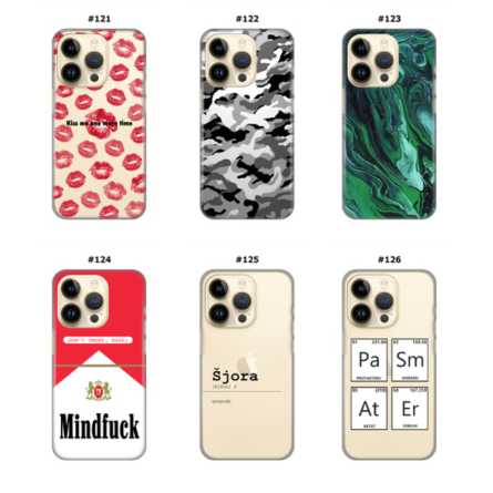 Silikonska Maskica za iPhone 14 Pro - Šareni motivi 208285