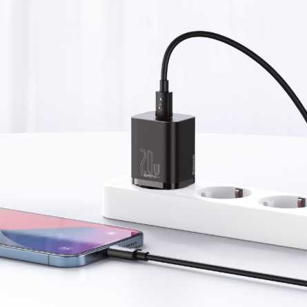 Baseus punjač Super Si PD 20W 1xUSB-C + USB-C na Lightning kabel - više boja 202425