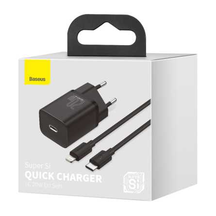 Baseus punjač Super Si PD 20W 1xUSB-C + USB-C na Lightning kabel - više boja 202426