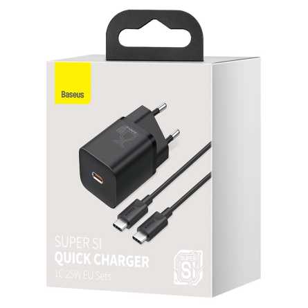 Baseus punjač Super Si PD 25W 1xUSB-C + Type-C na Type-C kabel - više boja 202438