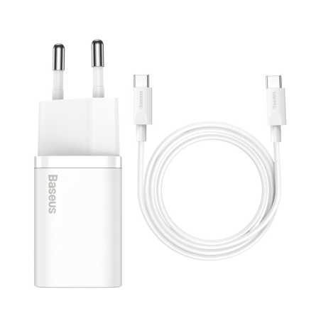 Baseus punjač Super Si PD 25W 1xUSB-C + Type-C na Type-C kabel - više boja 202439