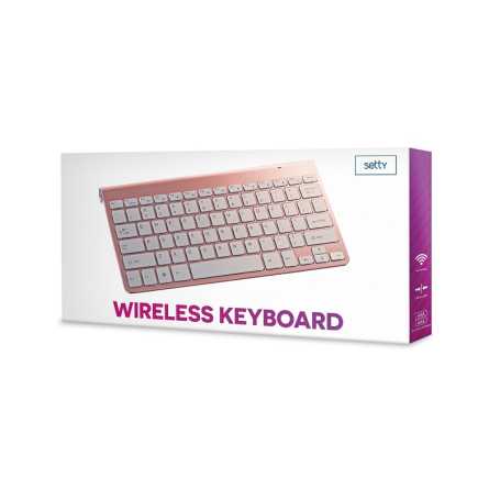 Setty bežžičana tipkovnica - Rose Gold 252716