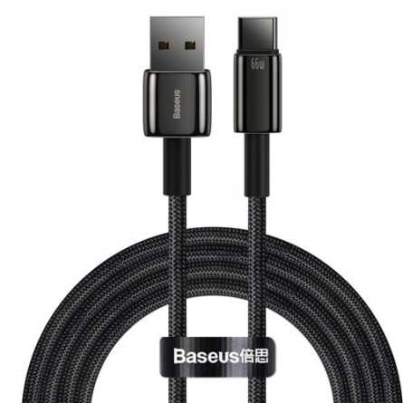 Baseus Tungsten USB na Type C Data kabel 6A (2m) - Crni 140495