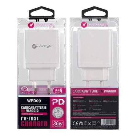 3.0A Type-C Dual USB Adapter  36W - Zidni punjač 134154