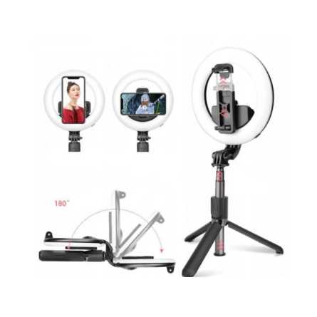 Bluetooth Selfie Stick i tronozac (tripod) s Lampom 131547