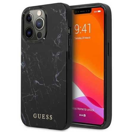 Marble GUESS maskica za iPhone 13 Pro - Crna 148571