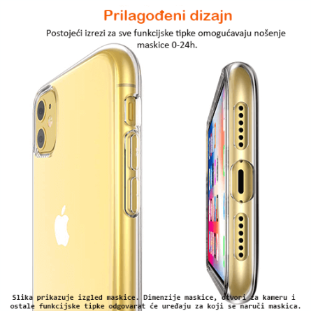 Ultra Tanka Prozirna Silikonska maskica za iPhone 11 31254