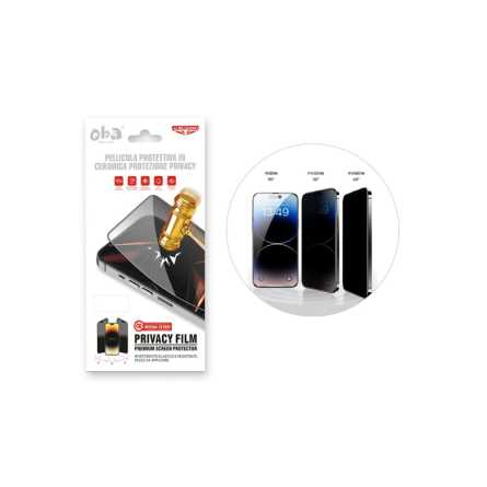 Zaštitno Staklo za ekran za iPhone 12 (3D-Keramičko) - Privacy/AntiSpy 228799