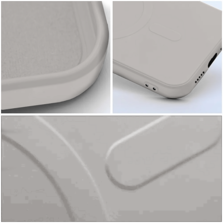 MagSafe Mekana Silikonska maskica za Samsung Galaxy S25 Ultra - Titanium Siva 261191