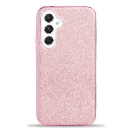 3u1 Glitter Maskica za Samsung Galaxy A54 - svijetlo roza 228215