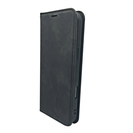 Smart Suede Preklopna Maskica za Honor 400 Smart / Honor X7d - Crna 269058