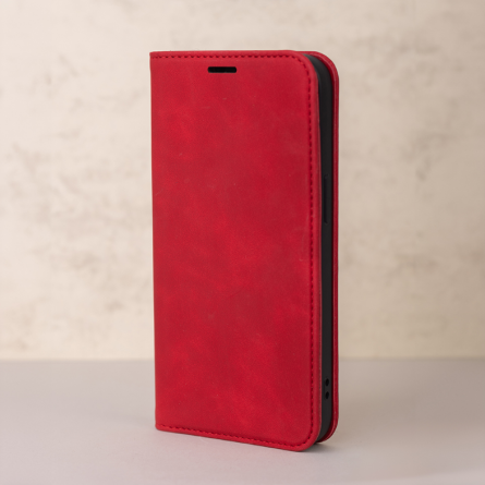 Smart Suede Preklopna Maskica za Honor 400 Smart / Honor X7d - Crvena 269069