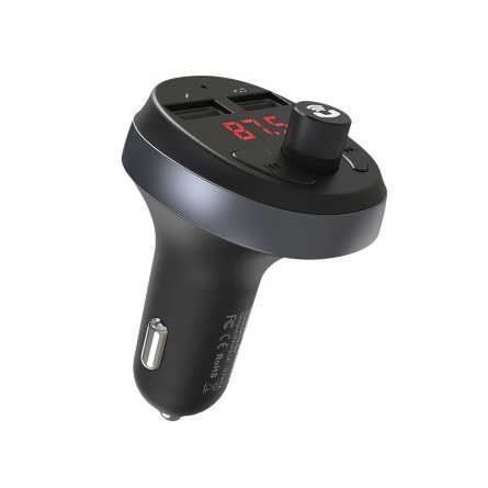 HOCO E41 Bluetooth FM odašiljač i USB adapter - crni 182185