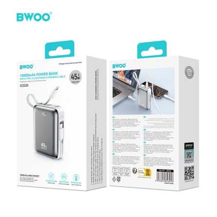 BWOO Powerbank P77 - 10000 mAh - 45W 266806