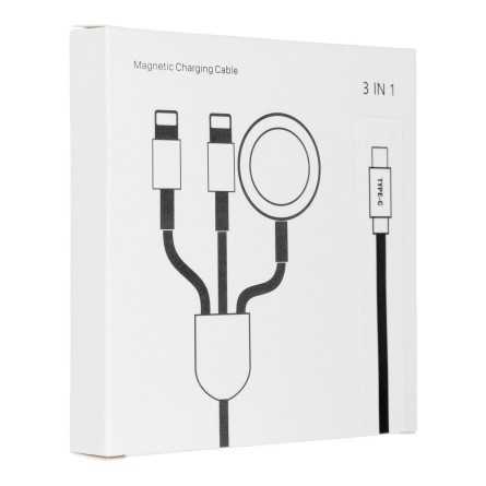 Kabel za punjenje 3u1 za Lightning i Apple Watch - Bijeli 182212
