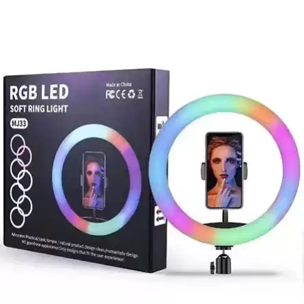 RGB Led RING svjetiljka i tripod - dugine boje 182661
