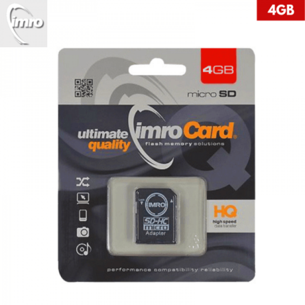 4GB – IMRO MicroSD Kartica s Adapterom 43050