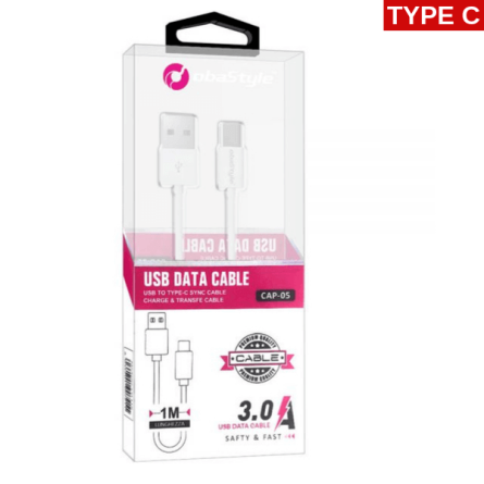 Type C - USB Kabel/Punjač za sve mobitele (100cm) 3.0A 43826