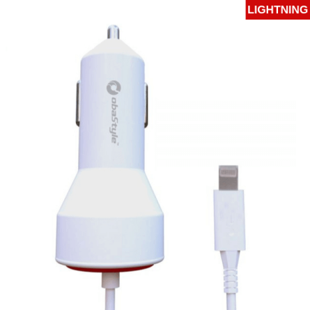 Auto punjač - USB na Lightning - 2.1A - 150cm 225191