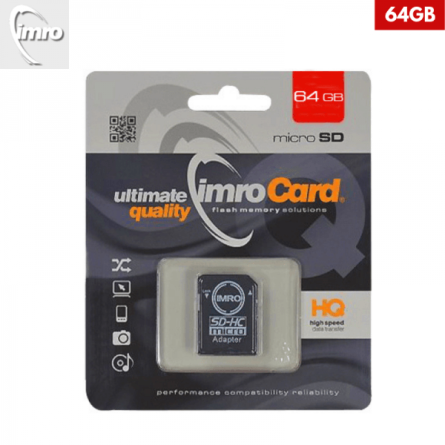 64GB – IMRO MicroSDXC Kartica s Adapterom 43053