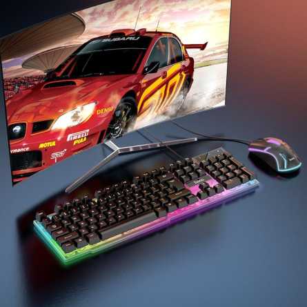 HOCO gaming tipkovnica i miš Light RGB - Crna 140966