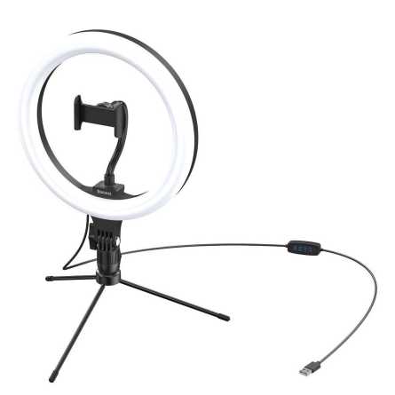BASEUS stolna lampa LED RING Live Stream - Crna 140956