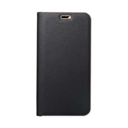LUNA preklopna maskica sa zlatnim rubovima za Redmi 15C - Crna 256036