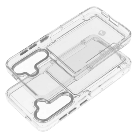 FORCELL F-PROTECT Crystal Pocket silikonska maskica s pretincem za kartice za Samsung Galaxy S24 231187