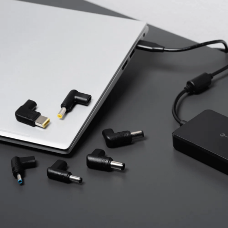 FORCELL F-ENERGY E856 univerzalni punjač za laptop 90W – Type-C + 6 nastavaka – crni 266767