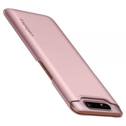 Spigen Thin Fit Maskica za  Galaxy A80 - Rose Gold 43473