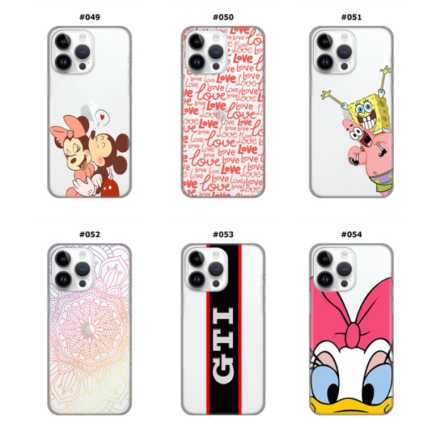 Silikonska Maskica za iPhone 15 Pro - Šareni motivi 214525