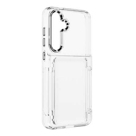 FORCELL F-PROTECT Crystal Pocket silikonska maskica s pretincem za kartice za Samsung Galaxy S24 231188