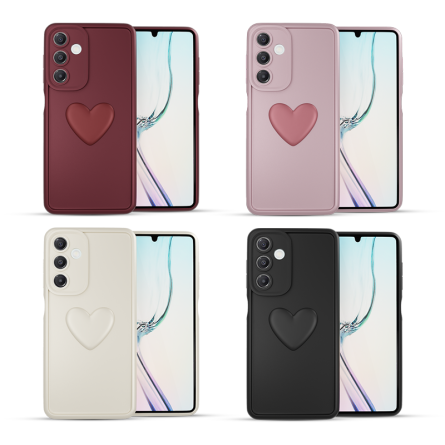 Silikonska "3D Heart" Maskica za Samsung Galaxy A16 u više boja 254559
