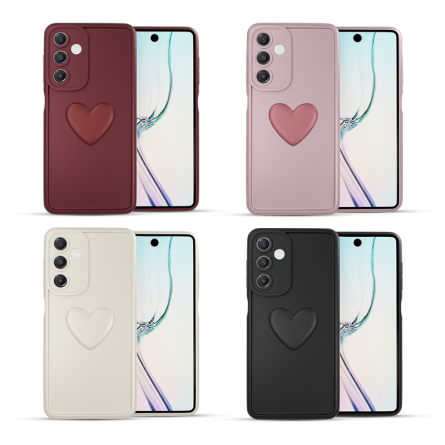 Silikonska "3D Heart" Maskica za Samsung Galaxy A55 u više boja 254565