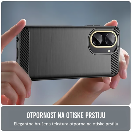 Silikonska Carbon Maskica za Redmi A5 - Crna 256263
