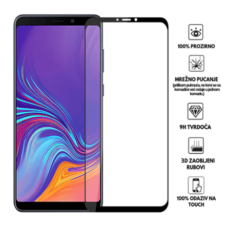 Galaxy A9 (2018) - 3D Zaobljeno Kaljeno Staklo 34029