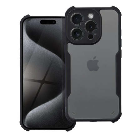 Defender prozirna maskica s crnim rubom za iPhone 15 251861